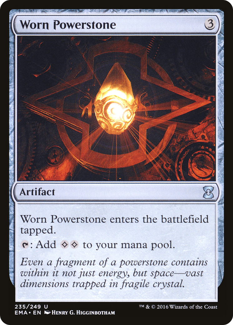 Worn Powerstone (235) Foil - Eternal Masters