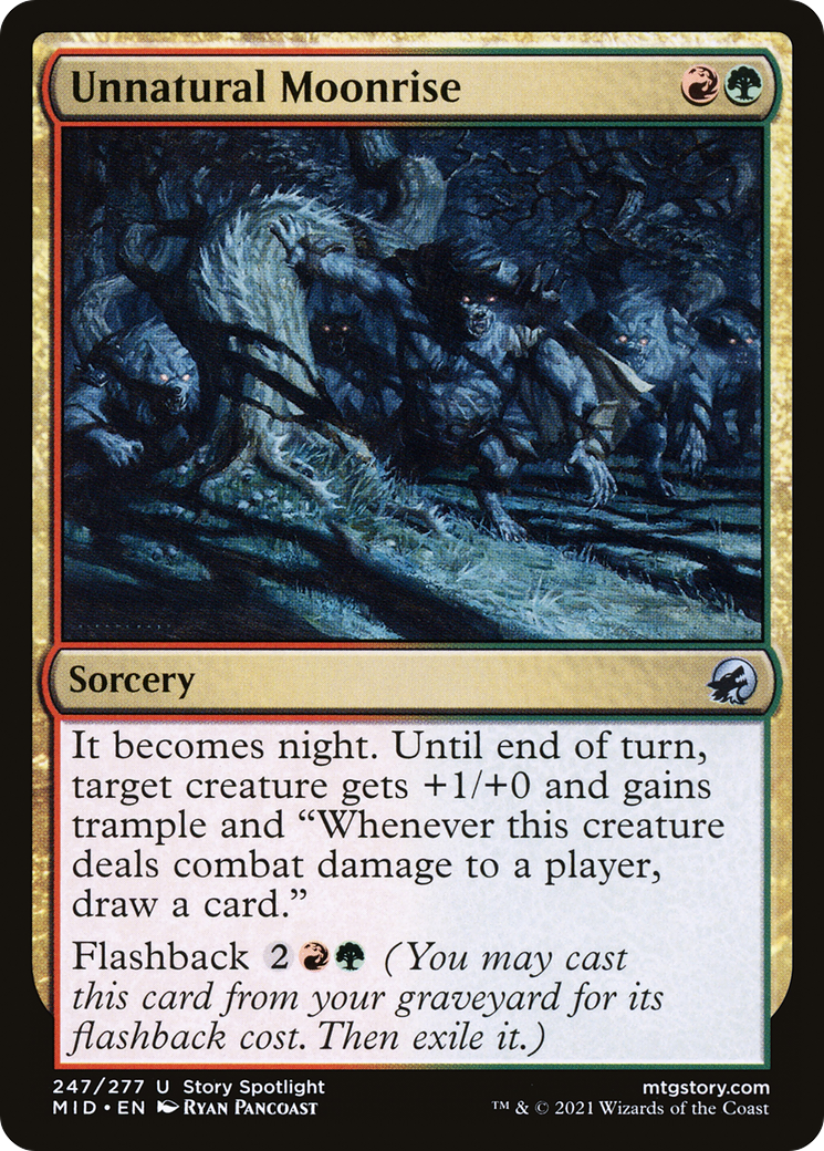 Unnatural Moonrise (247) Foil - Innistrad: Midnight Hunt