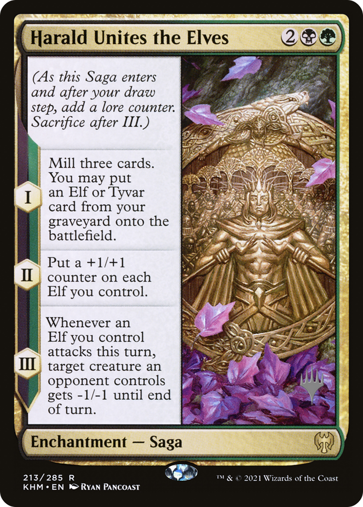 Harald Unites the Elves (213p) Foil - Kaldheim Promos