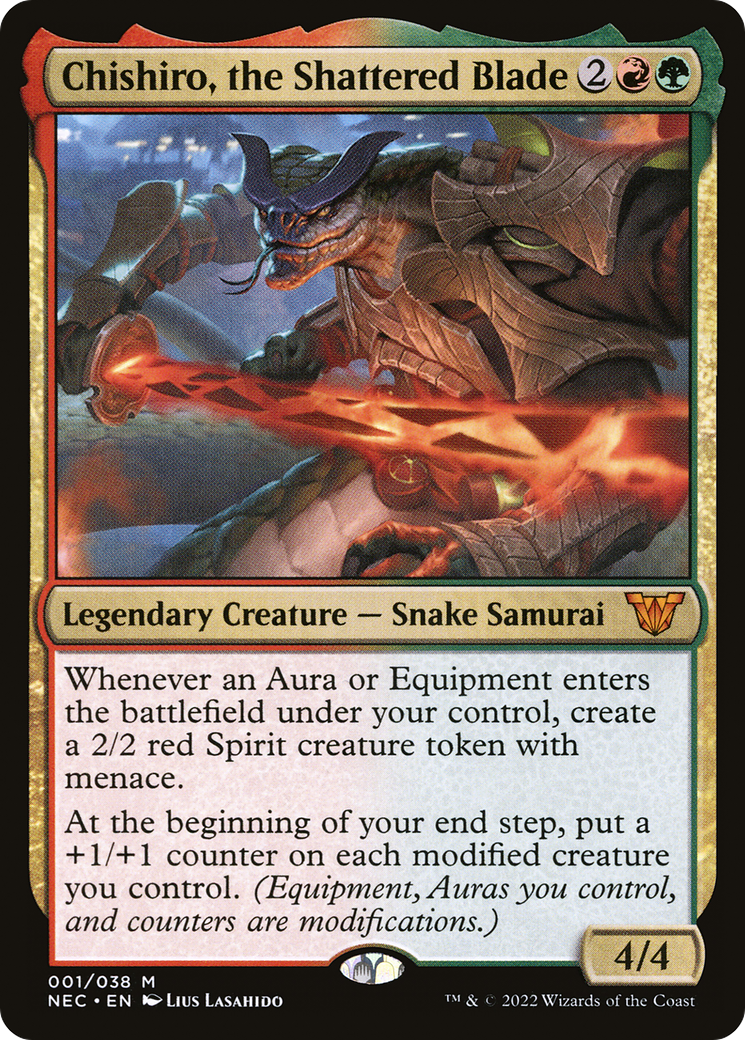 Chishiro, the Shattered Blade (001) Foil - Neon Dynasty Commander