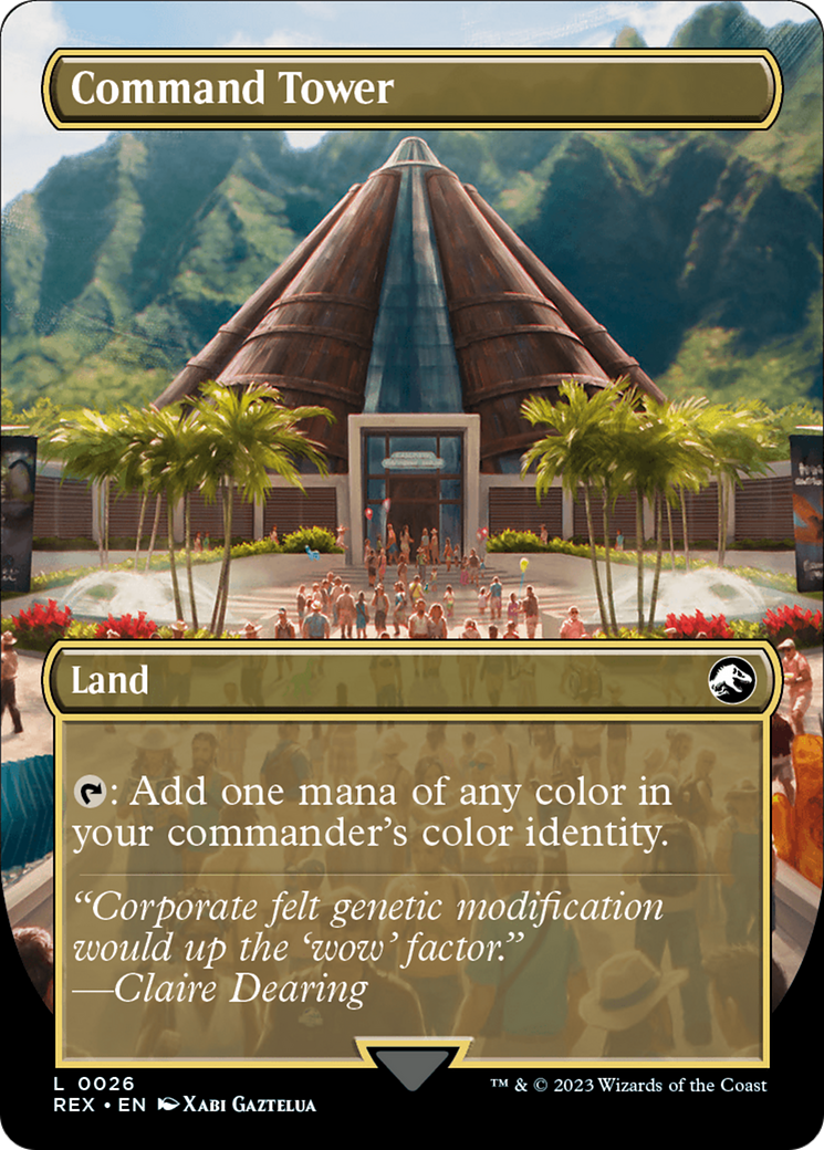 Command Tower (Borderless) (026) Foil - Jurassic World Collection