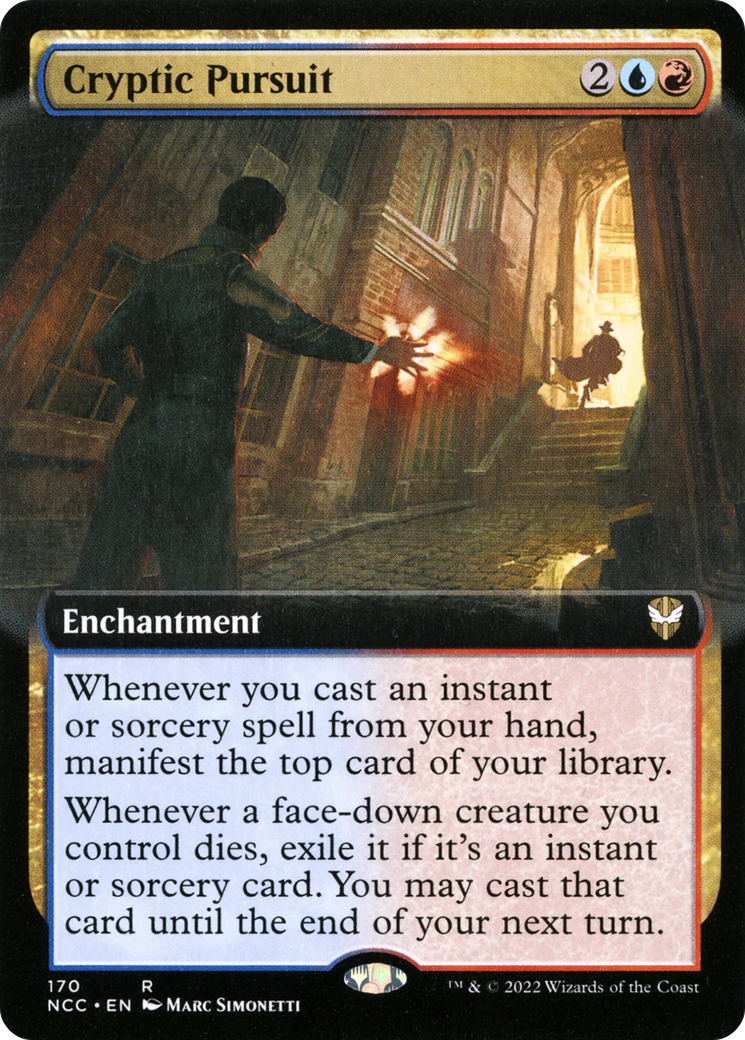 Cryptic Pursuit (Extended Art) (170) - New Capenna Commander