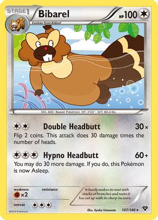 Bibarel (107) - XY Base Set