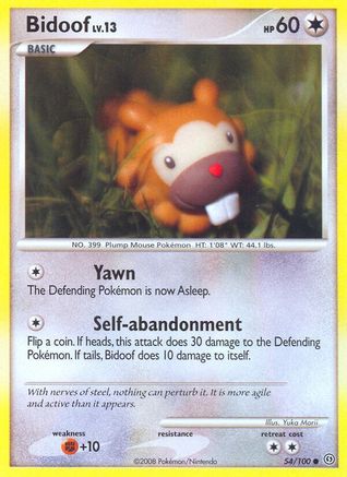 Bidoof (54) Reverse Holofoil - Stormfront