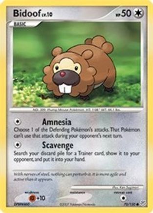 Bidoof (70) Reverse Holofoil - Diamond & Pearl