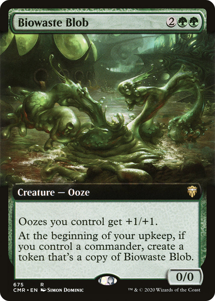 Biowaste Blob (Extended Art) (675) - Commander Legends Foil
