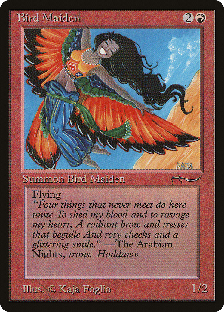 Bird Maiden (Light Mana) (37†) - Arabian Nights