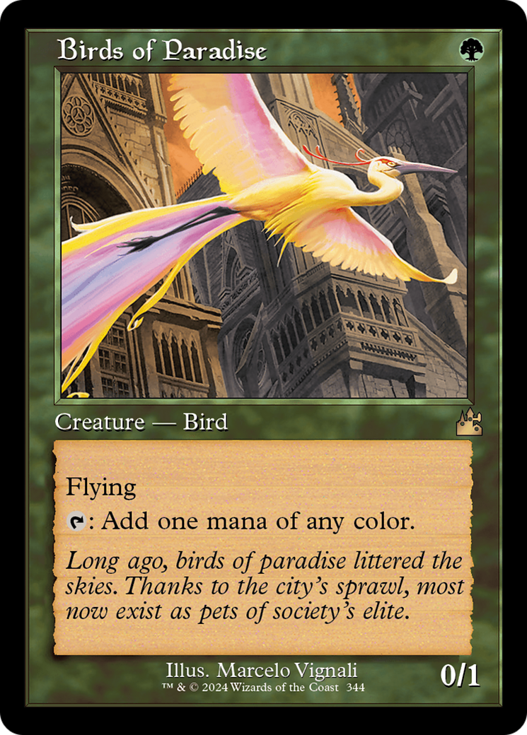 Birds of Paradise (Retro) (344) Foil - Ravnica Remastered