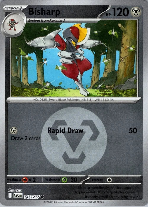Bisharp (Energy Symbol Pattern) (147) Reverse Holofoil - Ascended Heroes