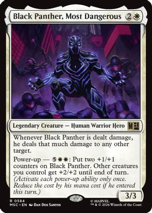 Black Panther, Most Dangerous (584) Foil - Commander: Marvel Super Heroes