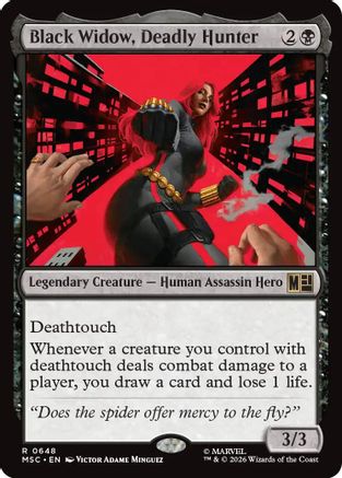 Black Widow, Deadly Hunter (648) Foil - Commander: Marvel Super Heroes