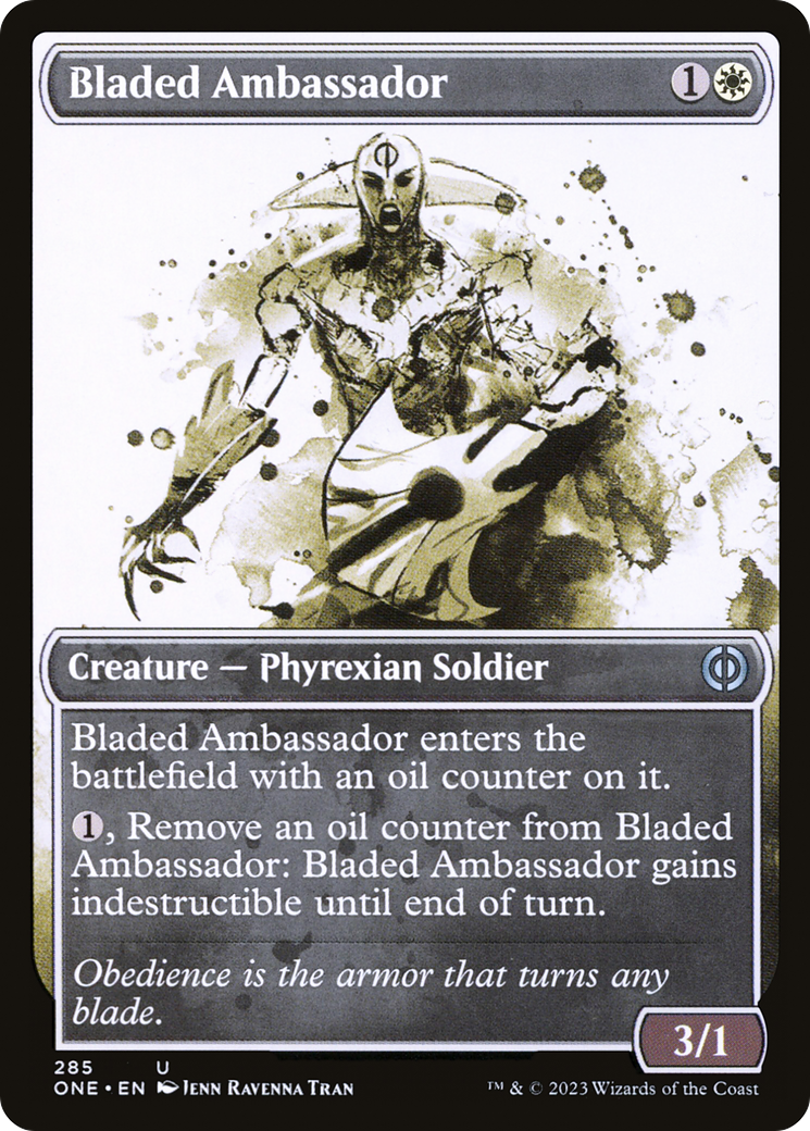 Bladed Ambassador (Showcase) (285) - Phyrexia: All Will Be One Foil