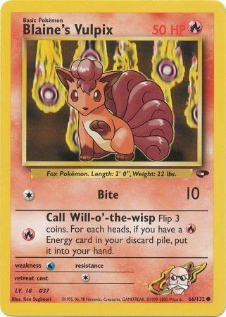 Blaine's Vulpix (66) (Unlimited) - Gym Challenge