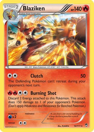 Blaziken (14) Reverse Holofoil - Furious Fists