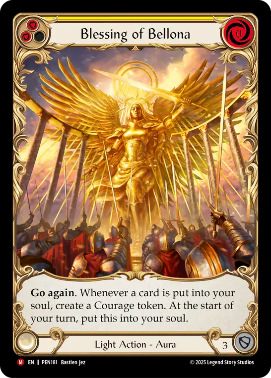 Blessing Of Bellona (Extended Art) (PEN181) Cold Foil - Compendium of Rathe