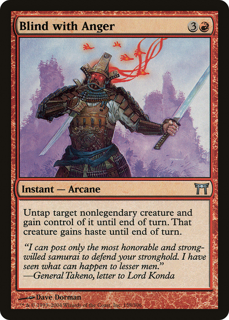 Blind with Anger (158) Foil - Champions of Kamigawa