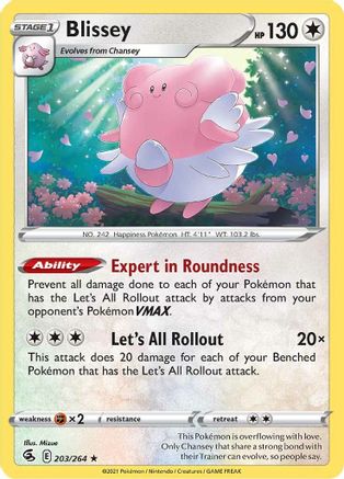 Blissey (203) Reverse Holofoil - Fusion Strike