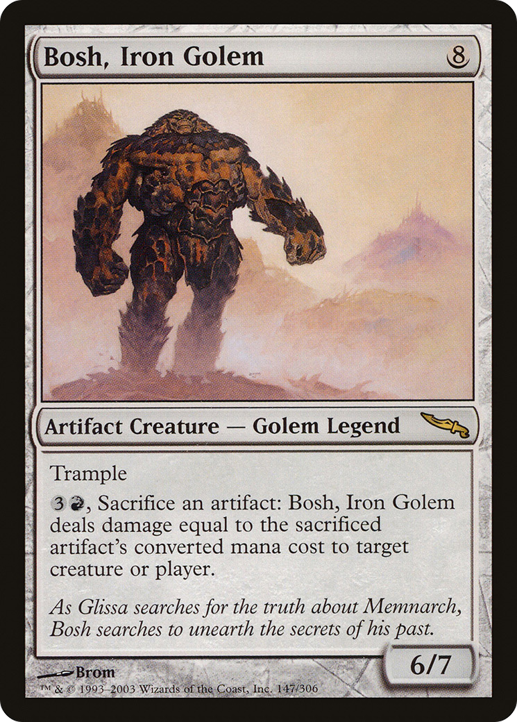 Bosh, Iron Golem (147) Foil - Mirrodin