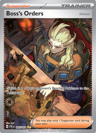 Boss's Orders (Alternate Full Art) (265) Holofoil - Paldea Evolved