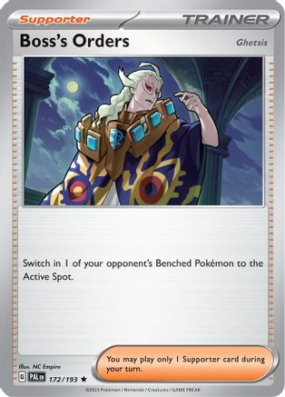 Boss's Orders (Deck Exclusives) (172) - Paldea Evolved