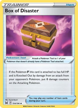 Box of Disaster (154) Reverse Holofoil - Lost Origin