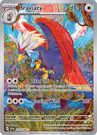 Braviary (214) Holofoil - Surging Sparks