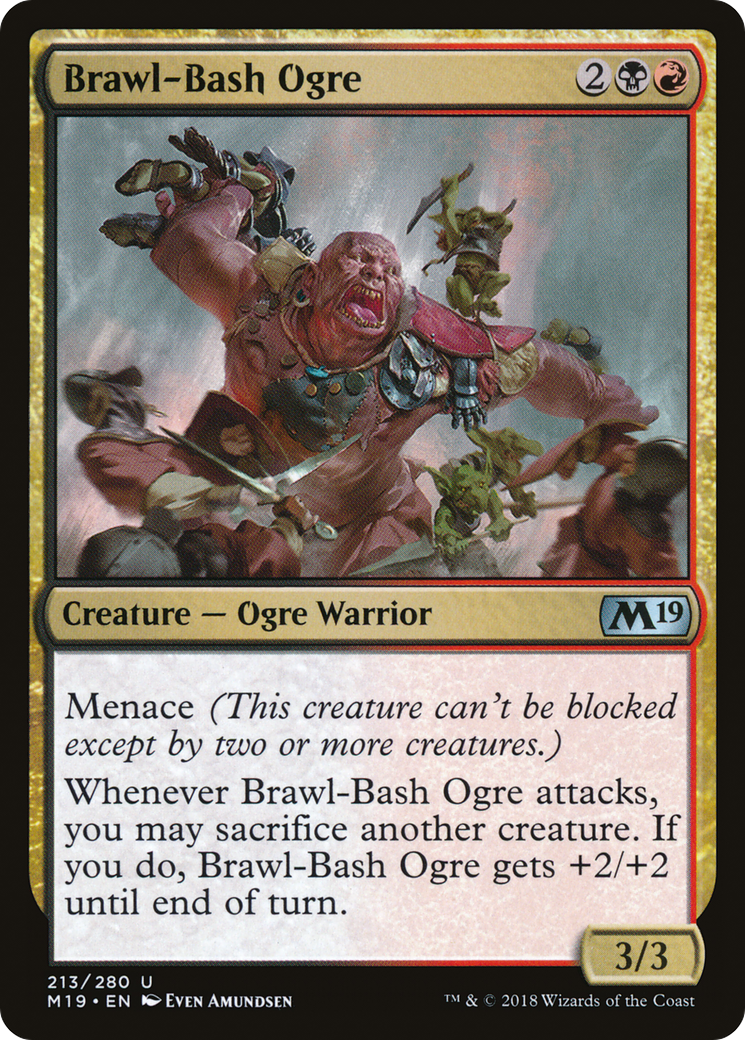 Brawl-Bash Ogre (213) - Core Set 2019 Foil