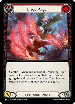 Breed Anger (Red) (MST176) Rainbow Foil - Part the Mistveil