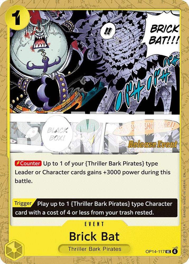 Brick Bat (OP14-117) Release Event Cards