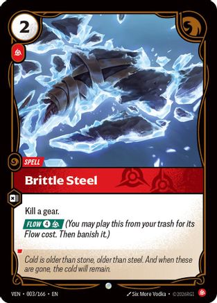Brittle Steel (003) Foil - Vendetta