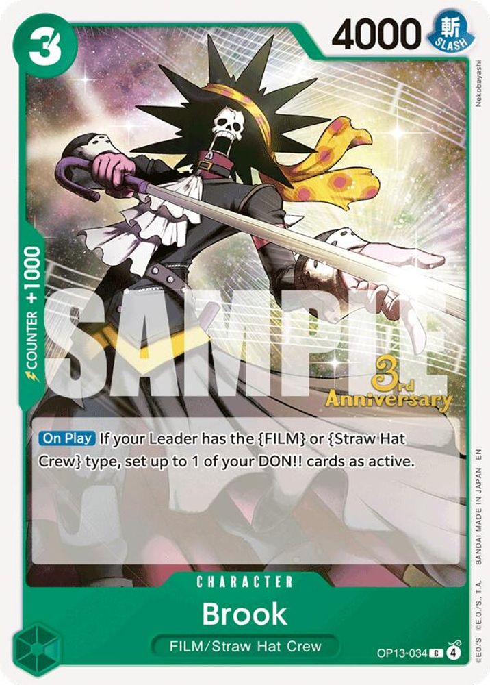 Brook (OP13-034) 3rd Anniversary Tournament Cards