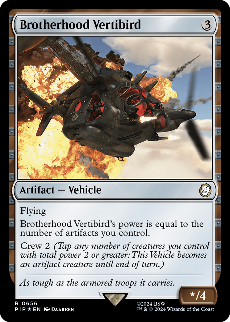 Brotherhood Vertibird (656) Surge Foil - Fallout