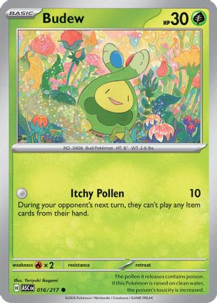 Budew (16) Reverse Holofoil - Ascended Heroes