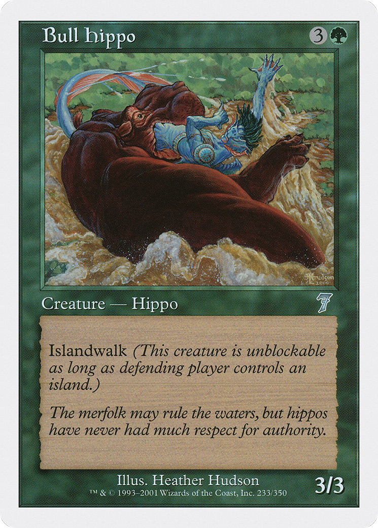 Bull Hippo (233) - Seventh Edition