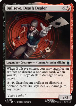 Bullseye, Death Dealer (209) Foil - Marvel Super Heroes