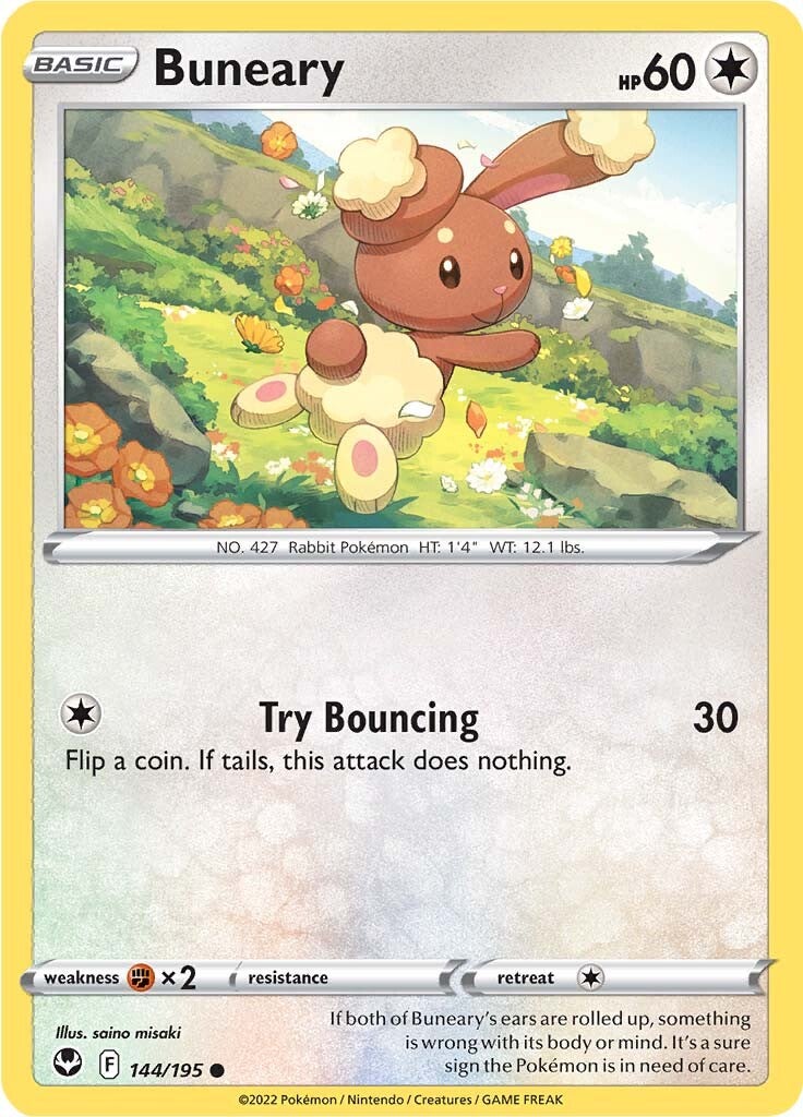 Buneary (144) Reverse Holofoil - Silver Tempest