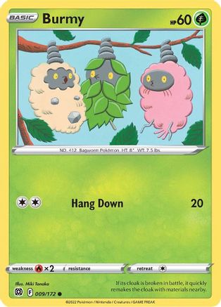 Burmy (9) Reverse Holofoil - Brilliant Stars