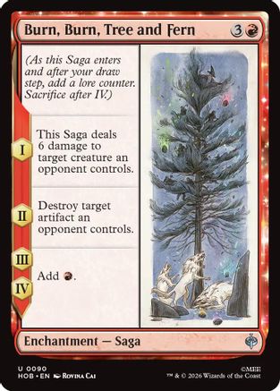 Burn, Burn, Tree and Fern (090) Foil - The Hobbit