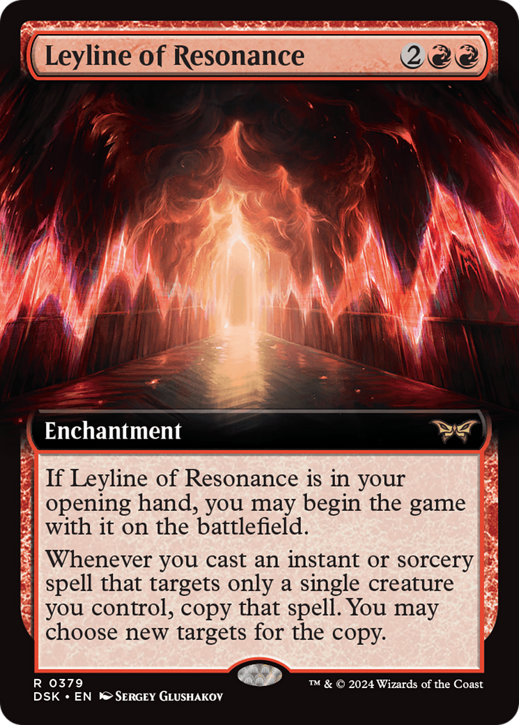 Leyline of Resonance (Extended Art) (379) Foil - Duskmourn: House of Horror