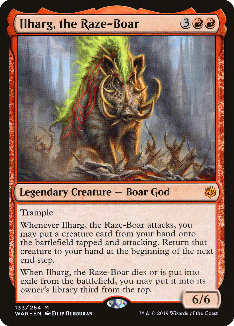 Ilharg, the Raze-Boar (133) Foil - War of the Spark
