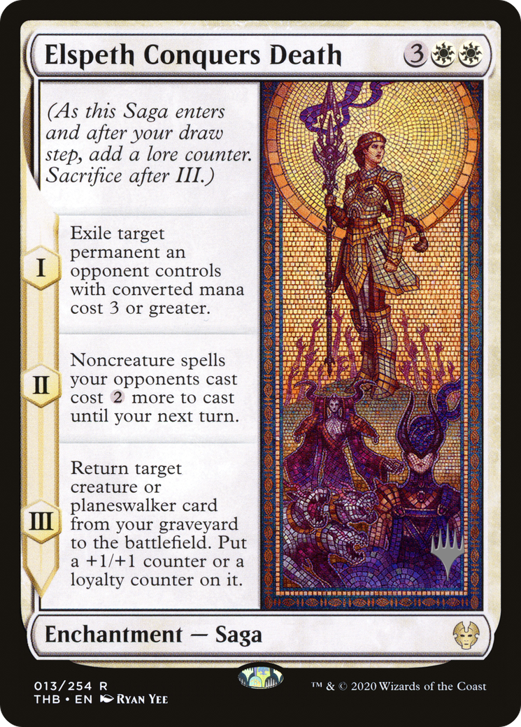 Elspeth Conquers Death (13p) Foil - Theros Beyond Death Promos