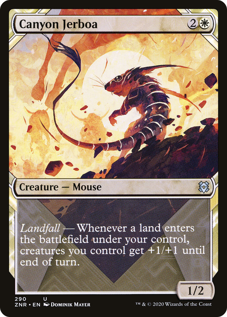 Canyon Jerboa (Showcase) (290) - Zendikar Rising