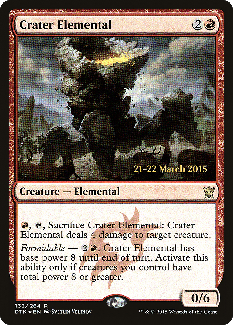 Crater Elemental (132) Foil - Dragons of Tarkir Promos