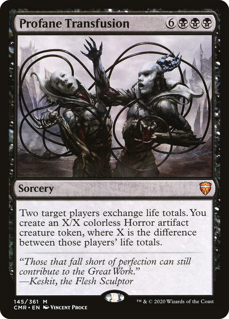 Profane Transfusion (145) Foil - Commander Legends