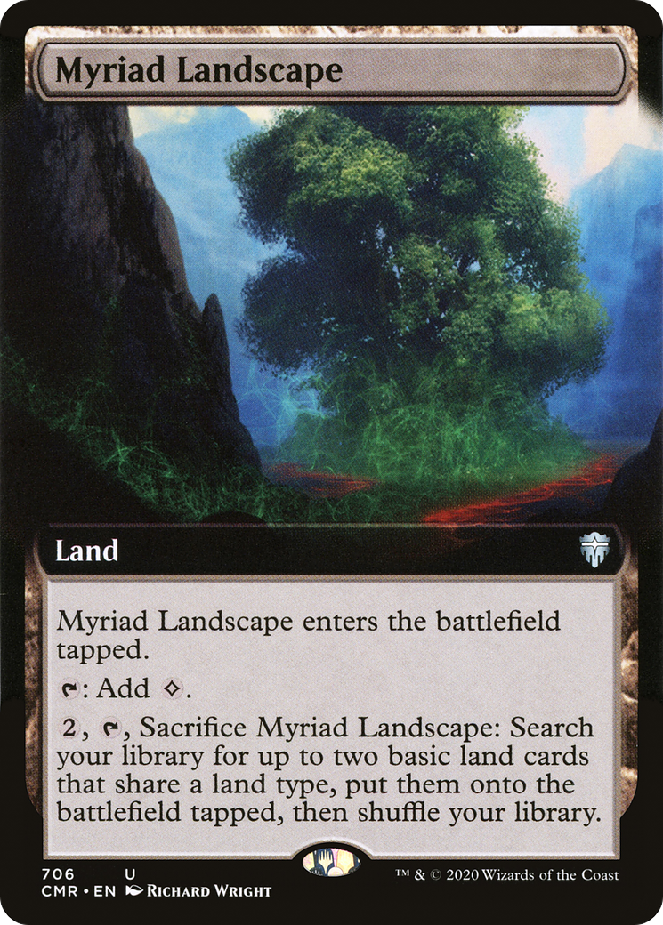 Myriad Landscape (Extended Art) (706) Foil - Commander Legends