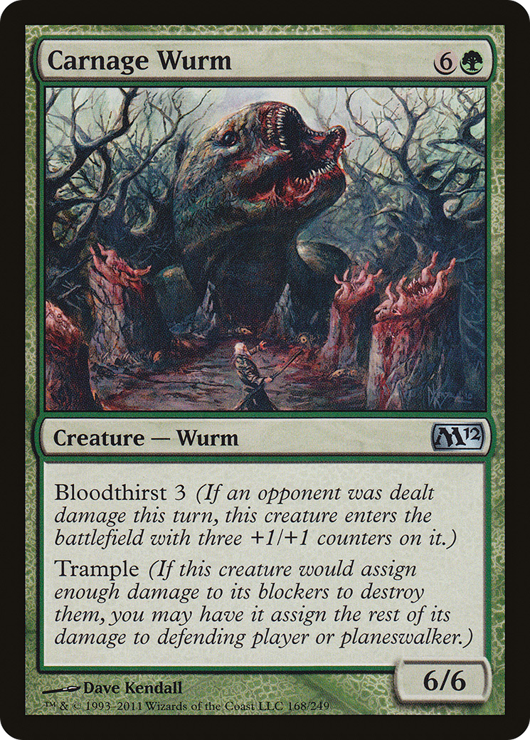 Carnage Wurm (168) - Magic 2012
