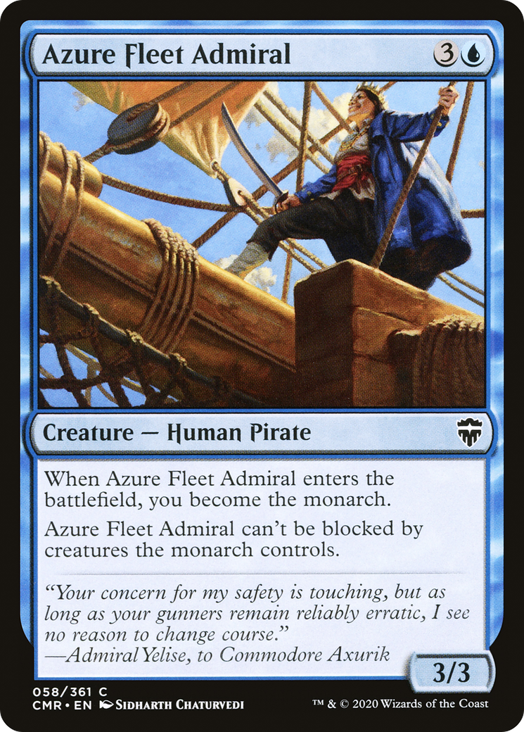 Azure Fleet Admiral (058) Foil - Commander Legends