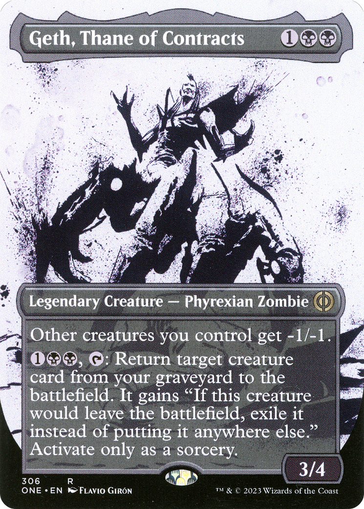 Geth, Thane of Contracts (Showcase) (306) Foil - Phyrexia: All Will Be One