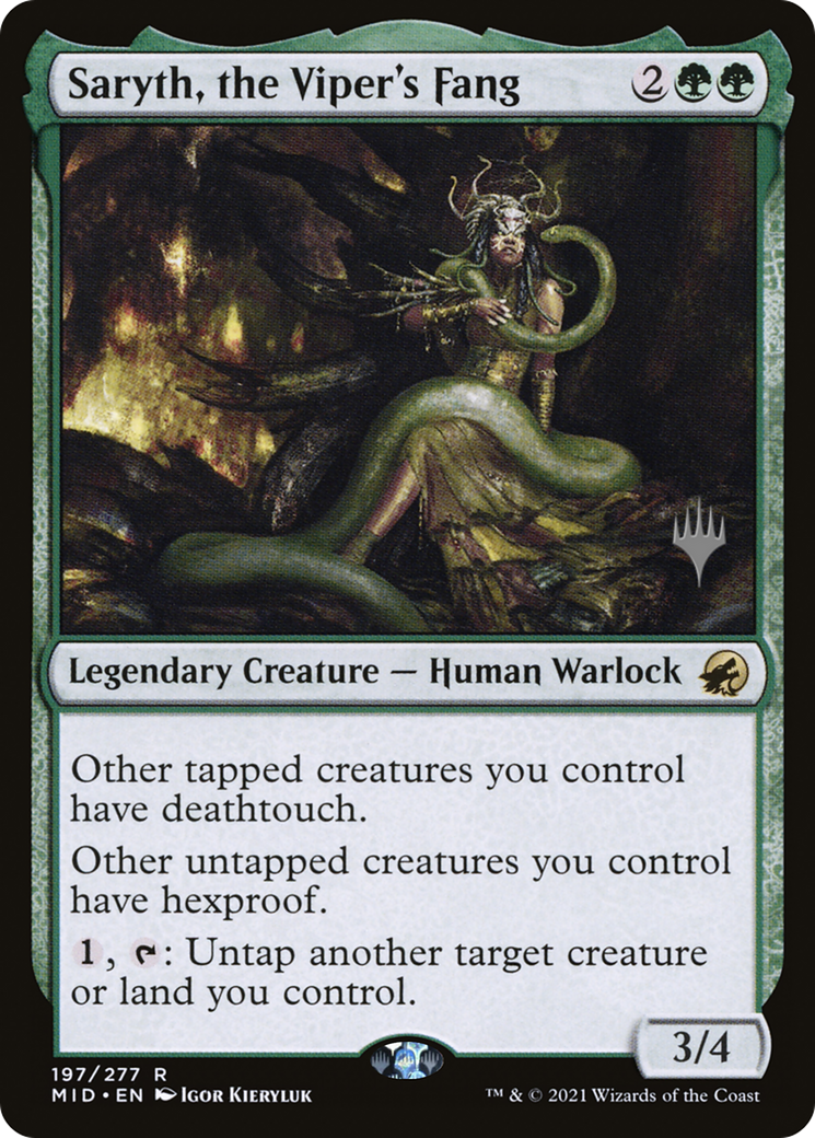 Saryth, the Viper's Fang (197) Foil - Innistrad: Midnight Hunt Promos