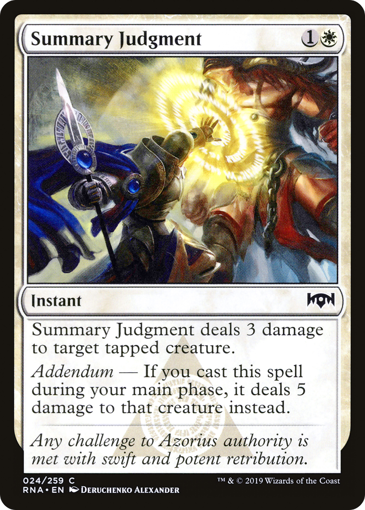 Summary Judgment (024) Foil - Ravnica Allegiance